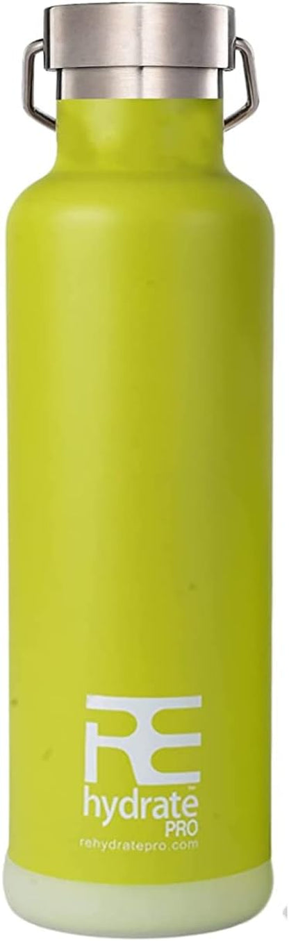 25Oz Insulated Water Bottle with Straw, Bonus Lids and Leak Proof Flask to Keep Liquids Hot or Cold- Triple Wall Vacuum Water Bottle Insulated, Perfect for Gifts