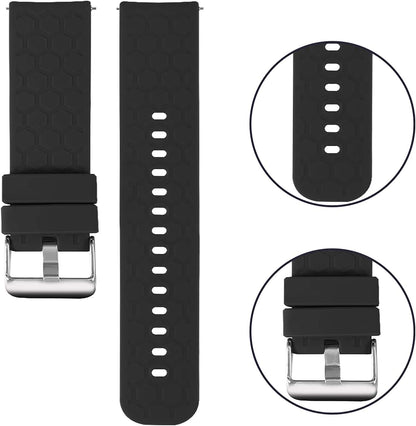 Bands Compatible with Veryfitpro Smart Watch Id205/Id205L/Id215G/Id205U/Id205S/Id216/Uwatch 3/Uwatch Ufit/Uwatch GT, for GRV FC1/FC5 19Mm Soft Silicone Quick Release Bands