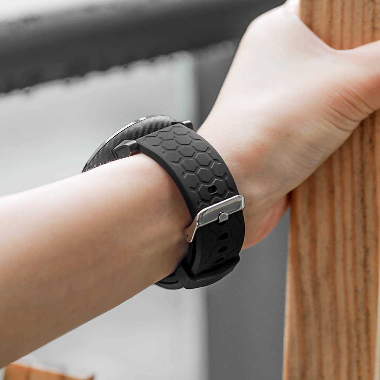 Bands Compatible with Veryfitpro Smart Watch Id205/Id205L/Id215G/Id205U/Id205S/Id216/Uwatch 3/Uwatch Ufit/Uwatch GT, for GRV FC1/FC5 19Mm Soft Silicone Quick Release Bands